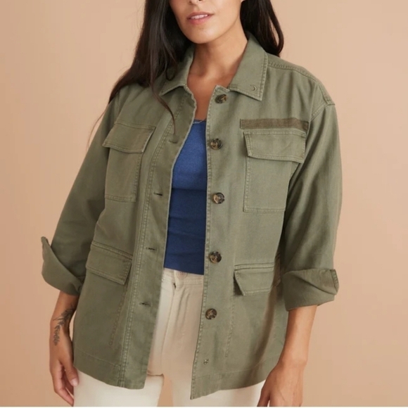 MARINE layer Zito Chore Coat in Olive - Picture 1 of 7